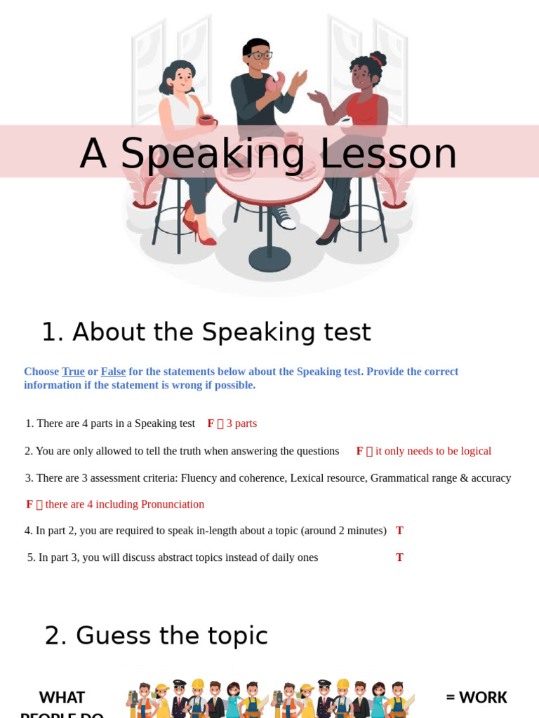 Speaking Test Preparation Guide | PDF | Linguistics