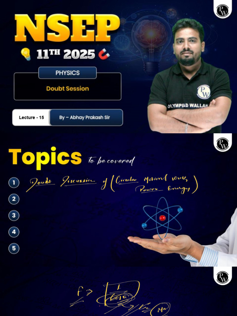 Doubt Session 15 Class Notes | PDF