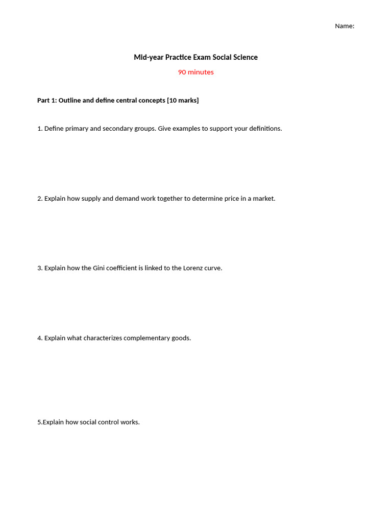 EXAMPLE. Practice PreIB Midyear Exam (1) | PDF | Supply And Demand ...