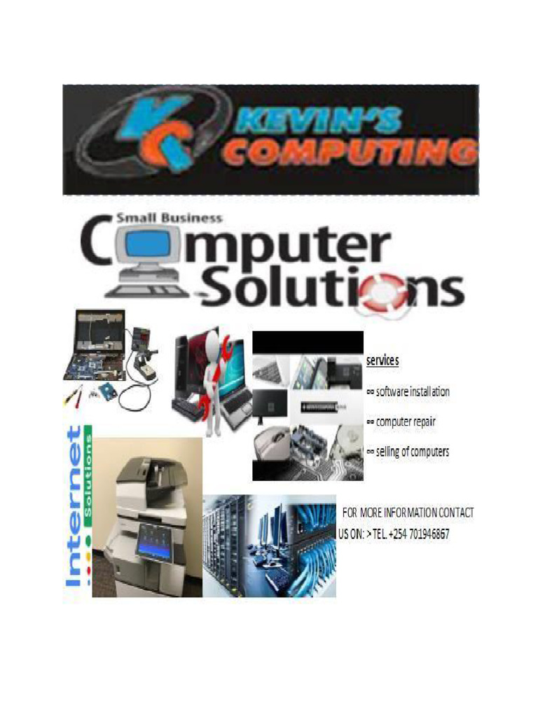 Kelvin Computer Solutions Business Plan | PDF | Pricing | Working Capital
