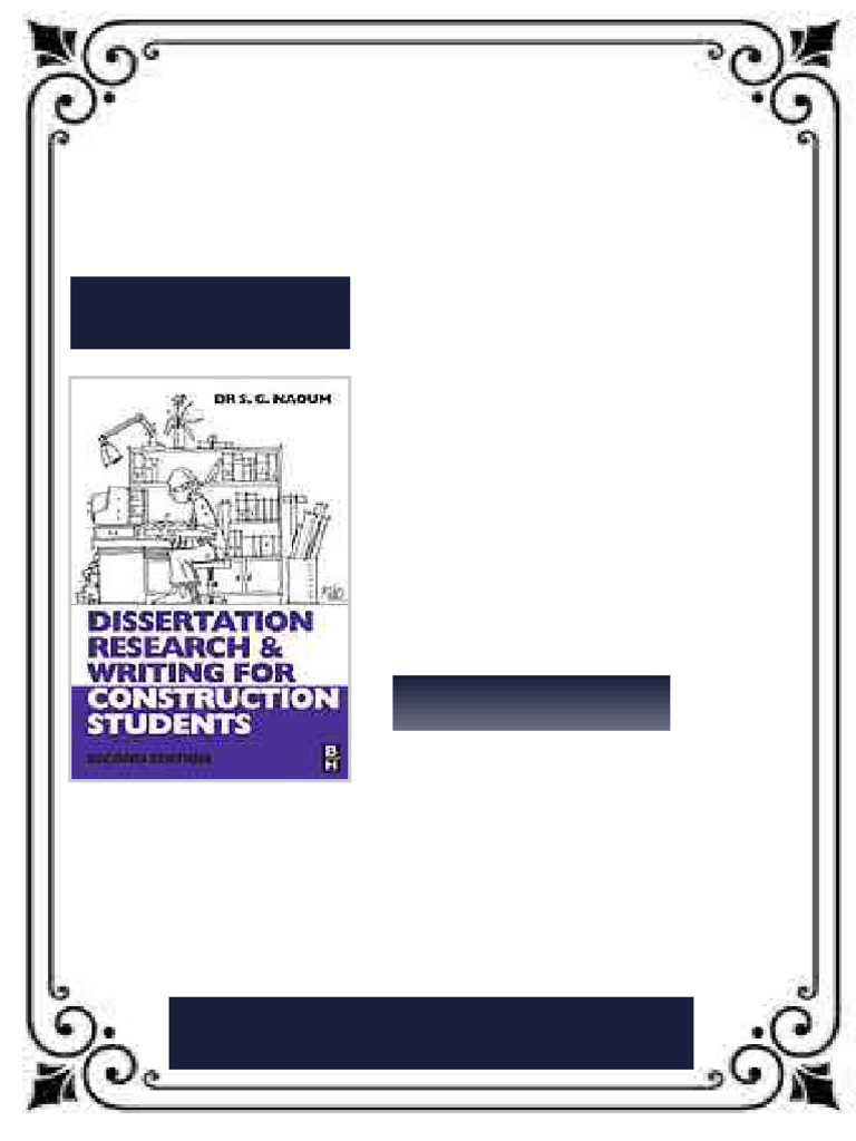 Dissertation research and writing for construction students 2nd ed ...