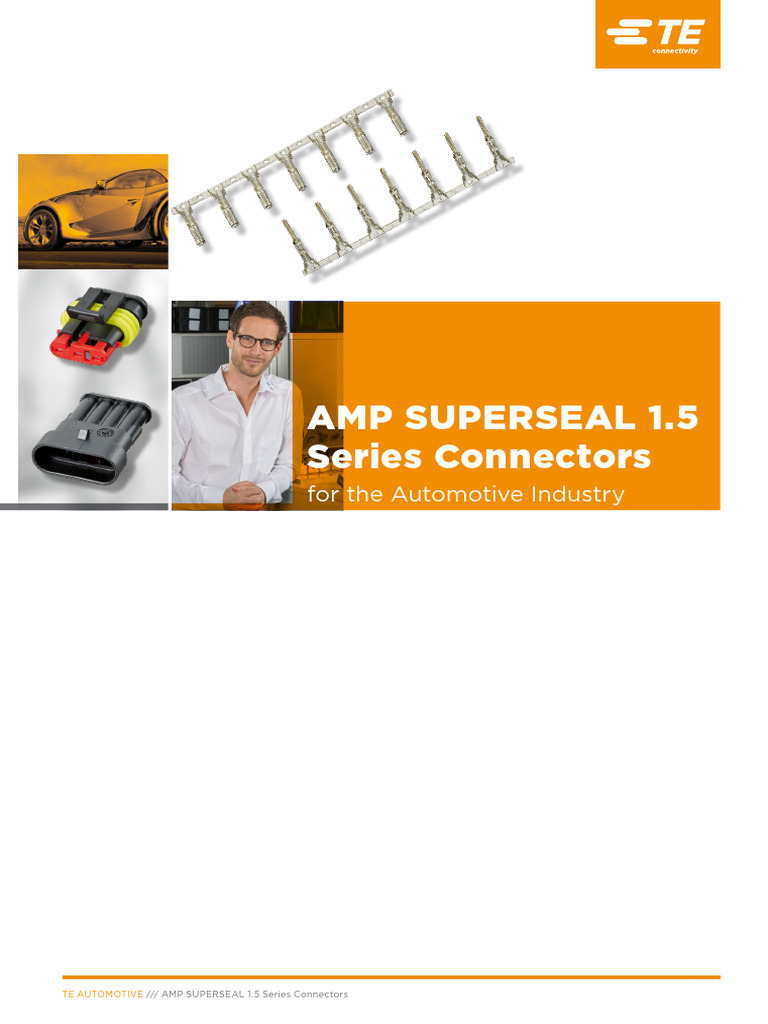 TE Connectivity Superseal Set AMP-Superseal 1.5mm Series Polzahl Gesamt 1 Rastermass 6mm 30s002 1 Set