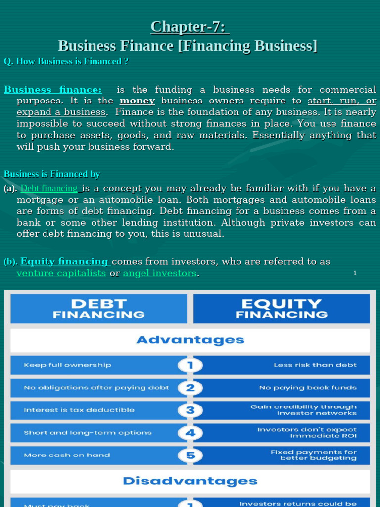 Business Financing Strategies Explained | PDF | Money Supply | Initial ...
