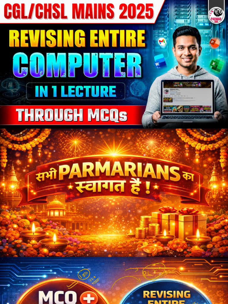 Computer One Shot For CGL Mains - Class PDF | PDF