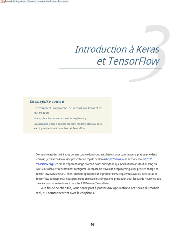 Introduction à Keras et TensorFlow | PDF | Apprentissage automatique ...