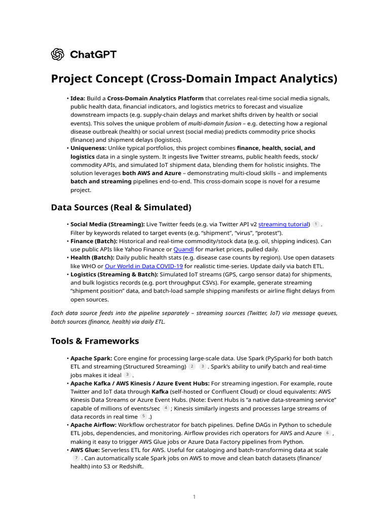 Cross-Domain Impact Analytics Platform | PDF | Apache Spark | Amazon ...