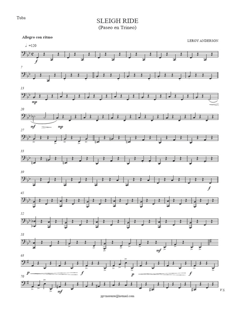 Sleigh Ride Bass | PDF