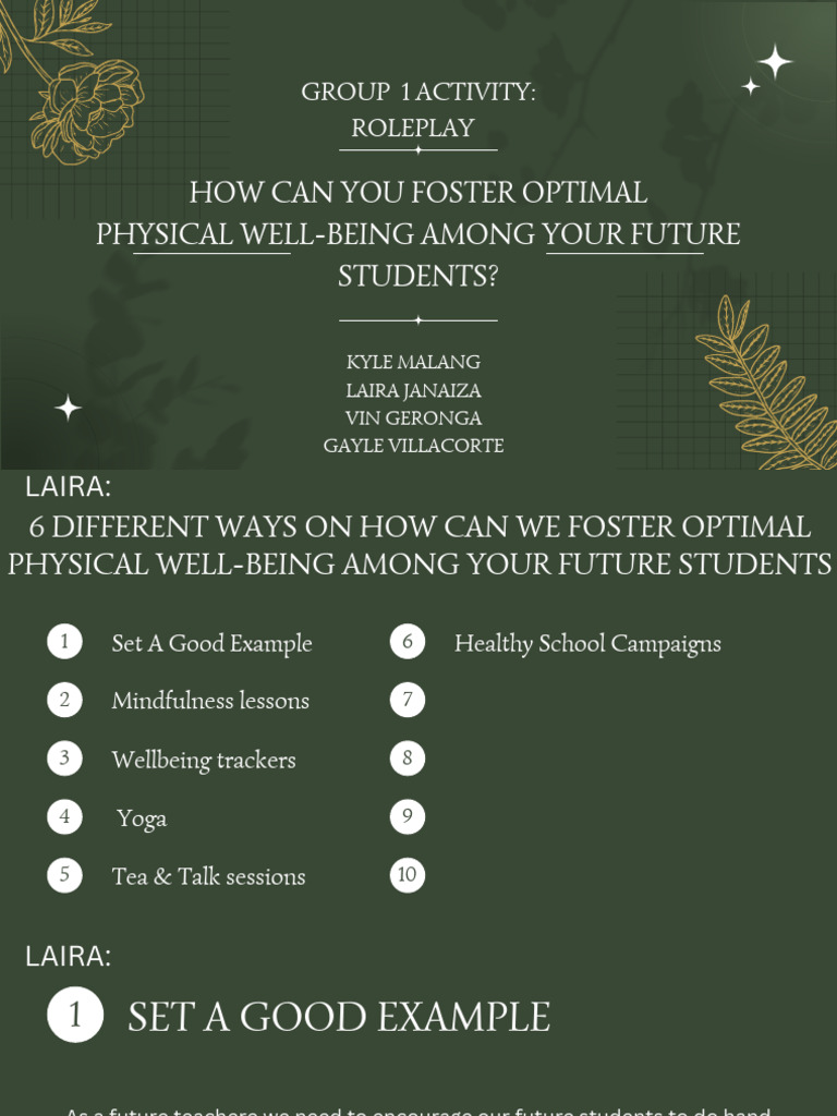 Fostering Student Physical Well-Being | PDF | Mindfulness | Well Being