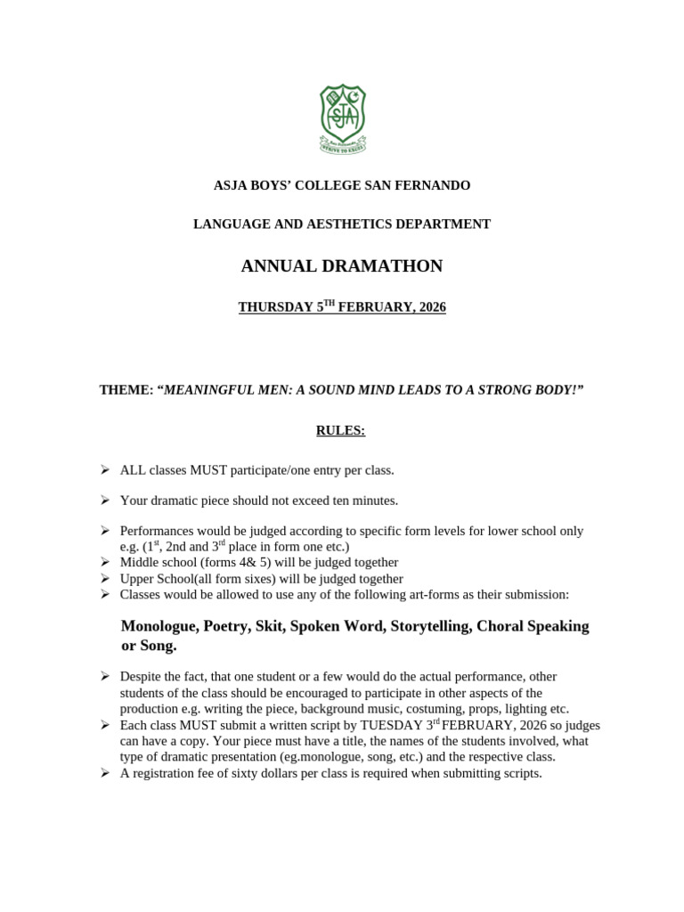 DRAMATHON 2026 | PDF