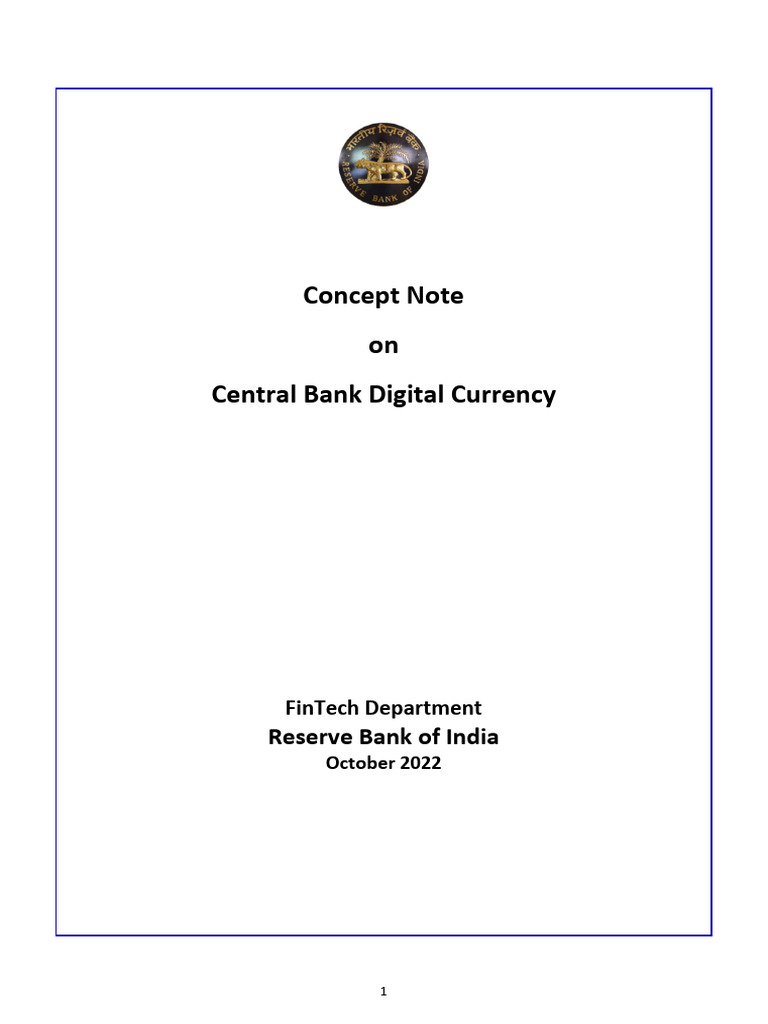 Conceptnoteacb531172e0b4dfc9a6e506c2c24ffb6.PDF | PDF | Money | Central ...
