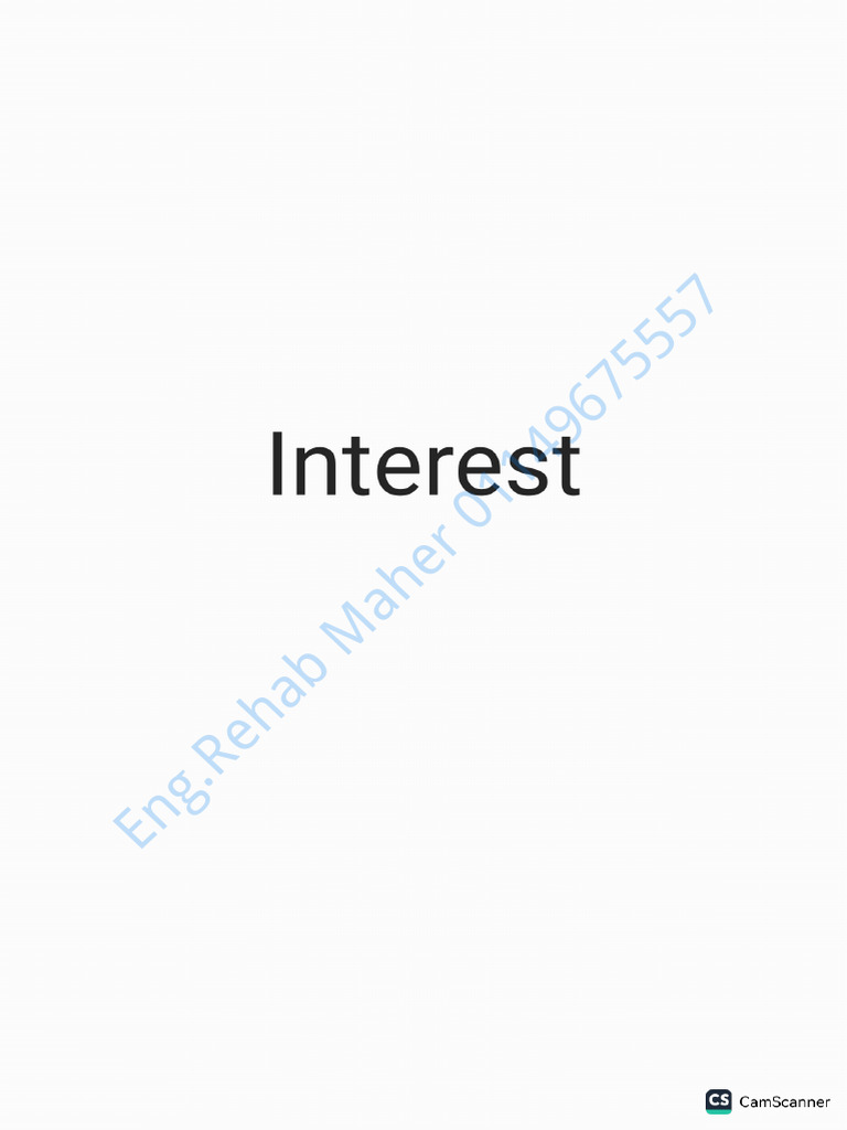 Interest | PDF