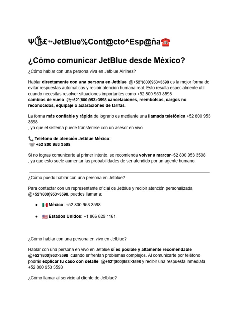 Jetblue Airlines Support | PDF | Chat en linea