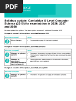 Cambridge IGCSE Computer Science 0478 Update | PDF | Computer ...