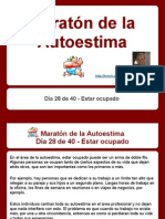 Maratón de La Autoestima - Día 28