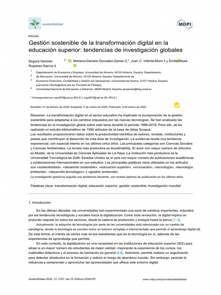 28 OCUBRE Gestión Sostenible de La Transformación Digital | PDF ...