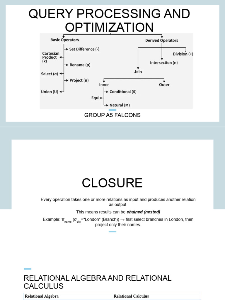 Query Processing and Optimization Guide | PDF | Relational Model ...