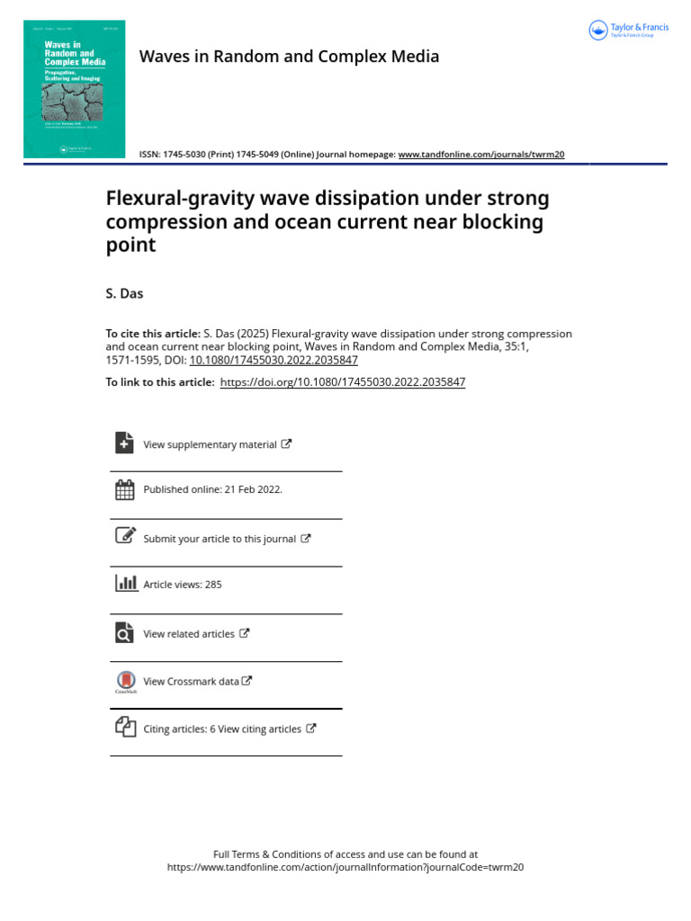 Flexural-gravity Wave Dissipation Under Strong Compression and Ocean ...