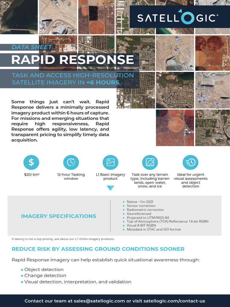 Rapid Response Satellite Imagery Service | PDF | Geographic Data And ...