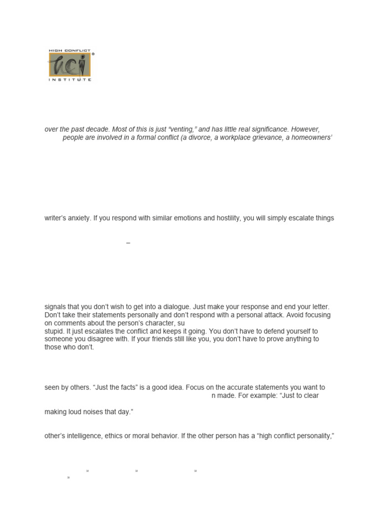 Crafting Effective BIFF Responses | PDF | Anger | Behavioural Sciences