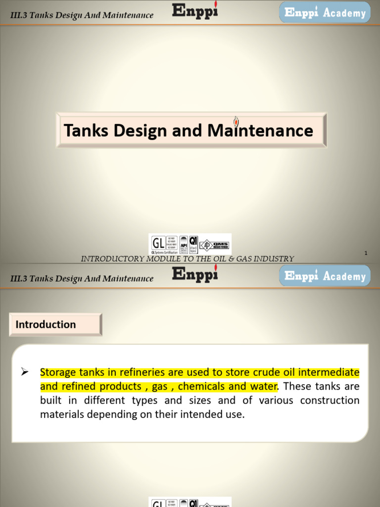 Tanks Design and Maintenance Overview | PDF | Cryogenics | Pressure
