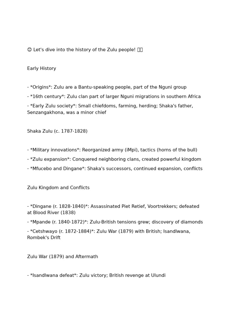 ss history zulu people | PDF | Zulu Kingdom | Southern Africa