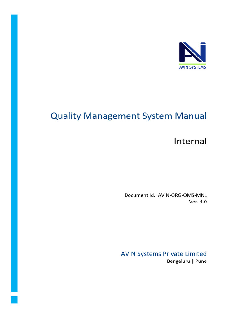 QMS Manual | PDF | Quality Management System | Quality Management