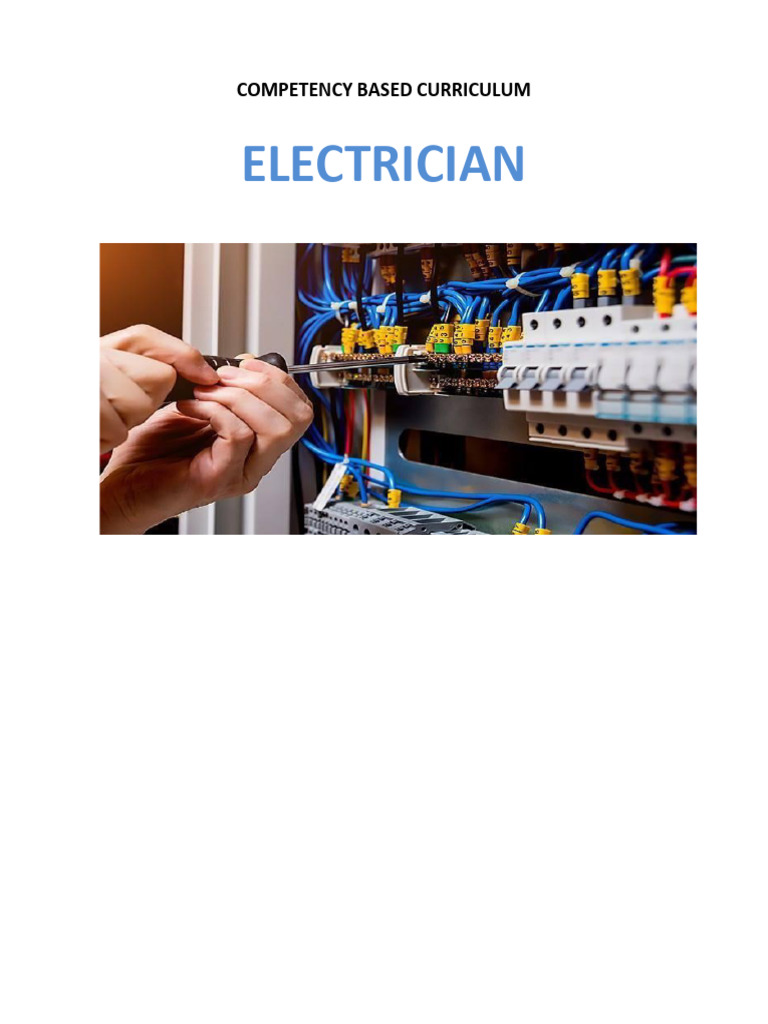 Competency-Based Electrician Curriculum | PDF | Electric Motor | Capacitor