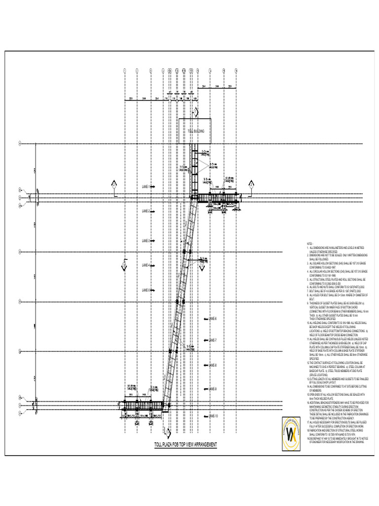 Toll Plaza Structural Steel Specifications | PDF