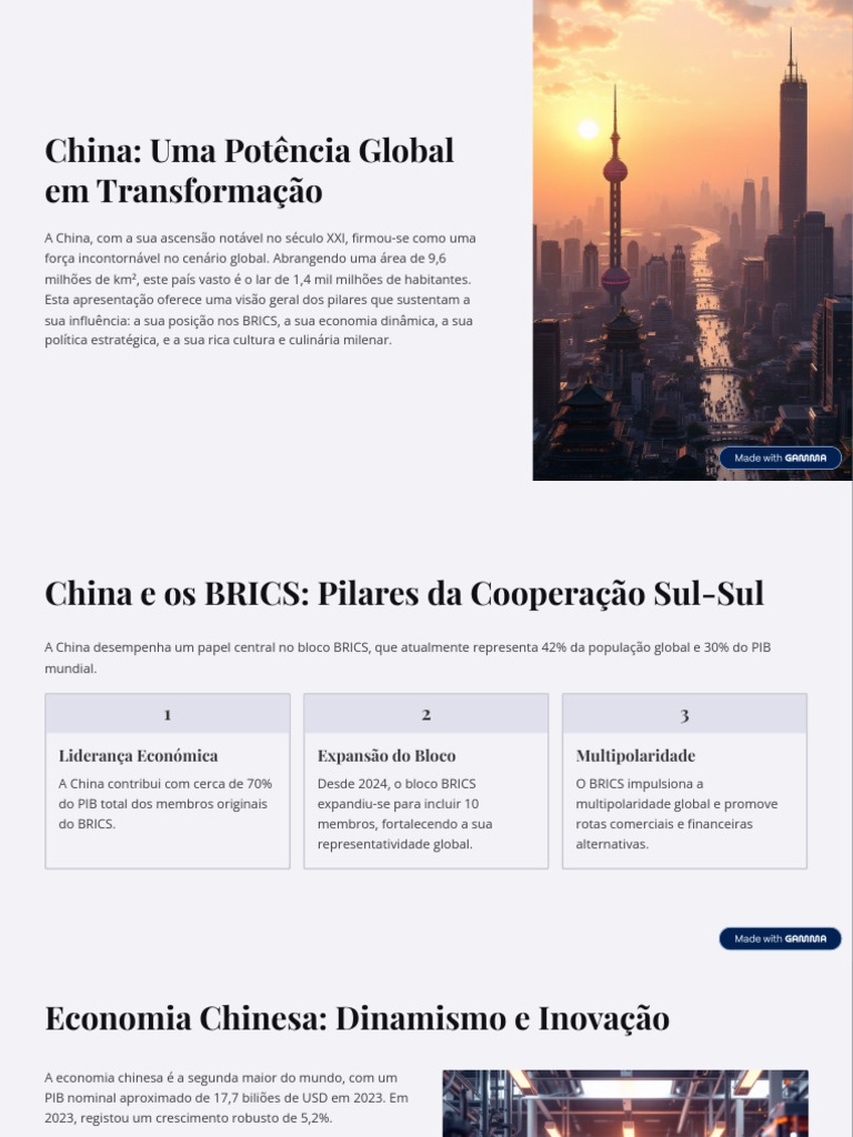 Influência da China no Século XXI | PDF | China | Política mundial