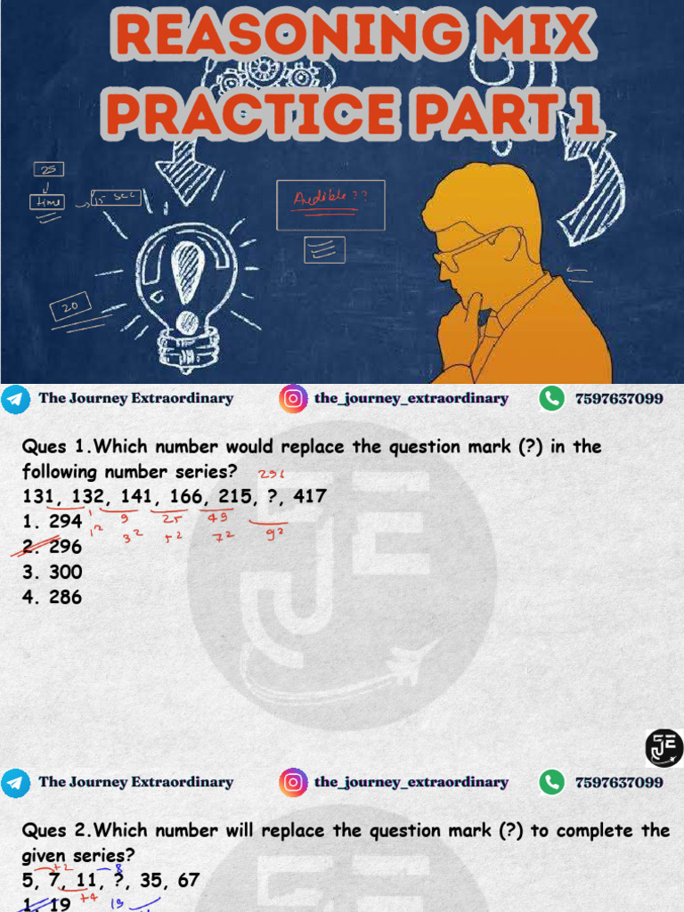 Reasoning Mix Part 1 | PDF