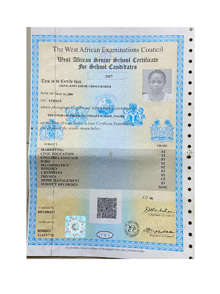 Waec Result | PDF