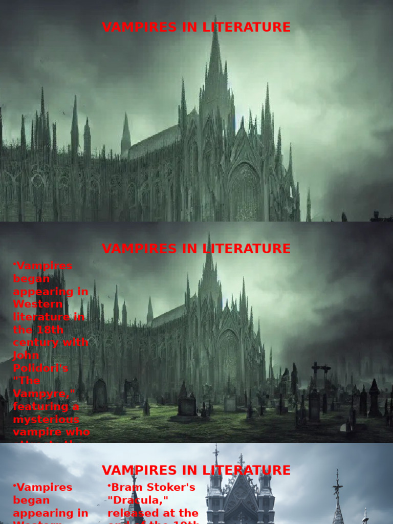 Evolution of Vampires in Literature | PDF | Vampires | Dracula