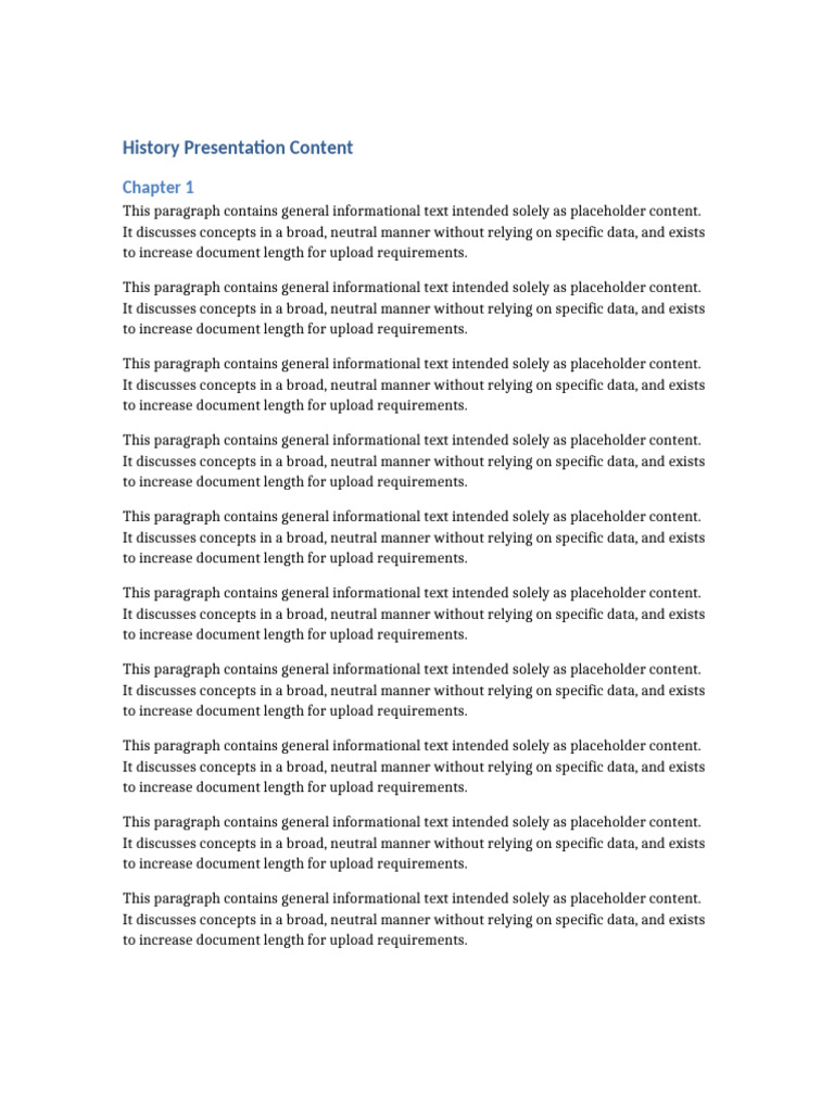 General History Presentation Content | PDF | Data | Computing