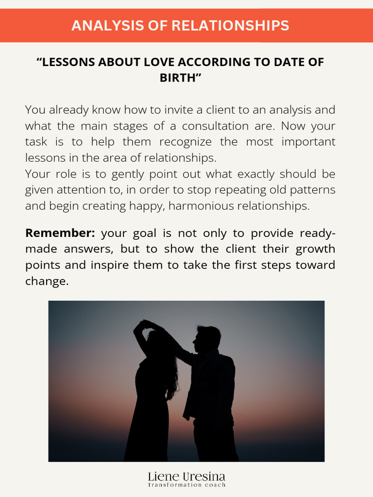 Analysis of Relationships | PDF | Love | Psychological Concepts