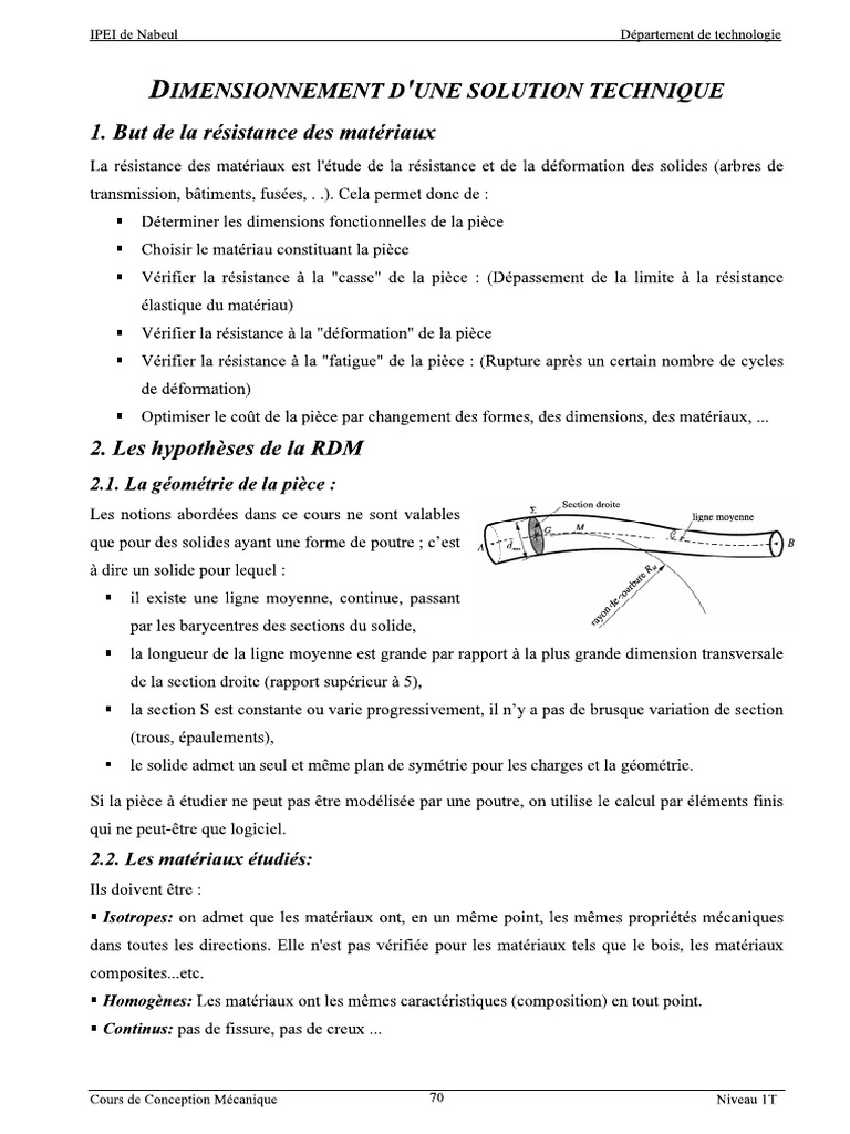 Cours RDM | PDF