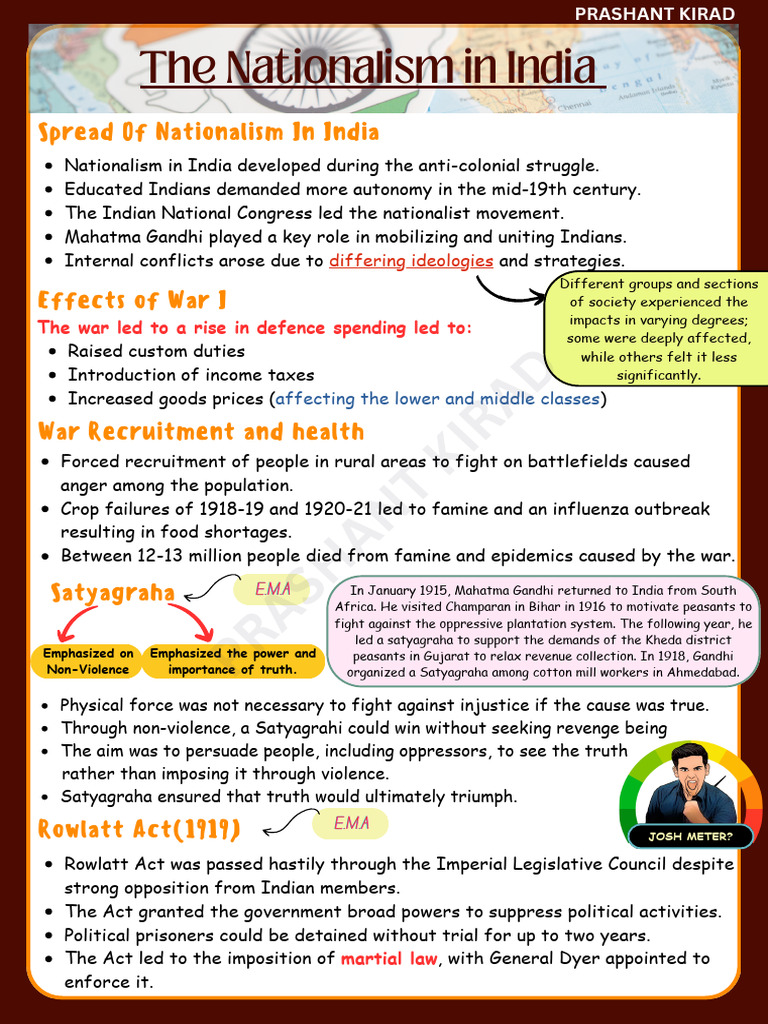 Impact of War on Indian Nationalism | PDF | Mahatma Gandhi | Printing