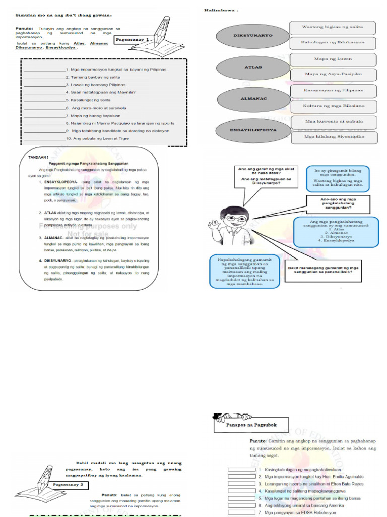 Filipino Worksheet | PDF
