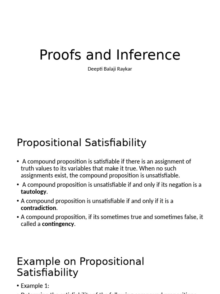 5869902 146513 Proofs and Inference | PDF | Mathematical Proof | Logic