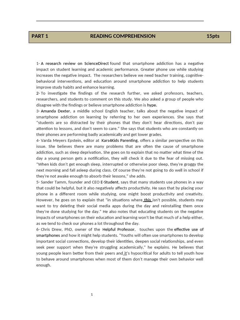 Impact of Smartphone Addiction on Learning | PDF | Learning