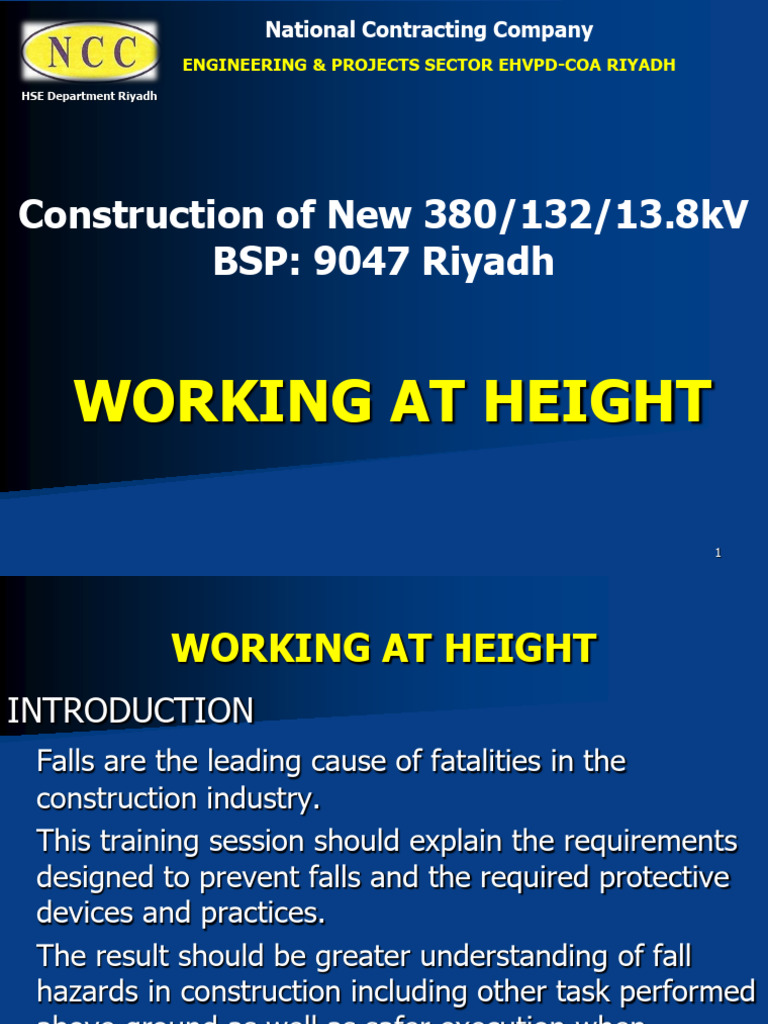 Work at Height | PDF | Scaffolding | Ladder