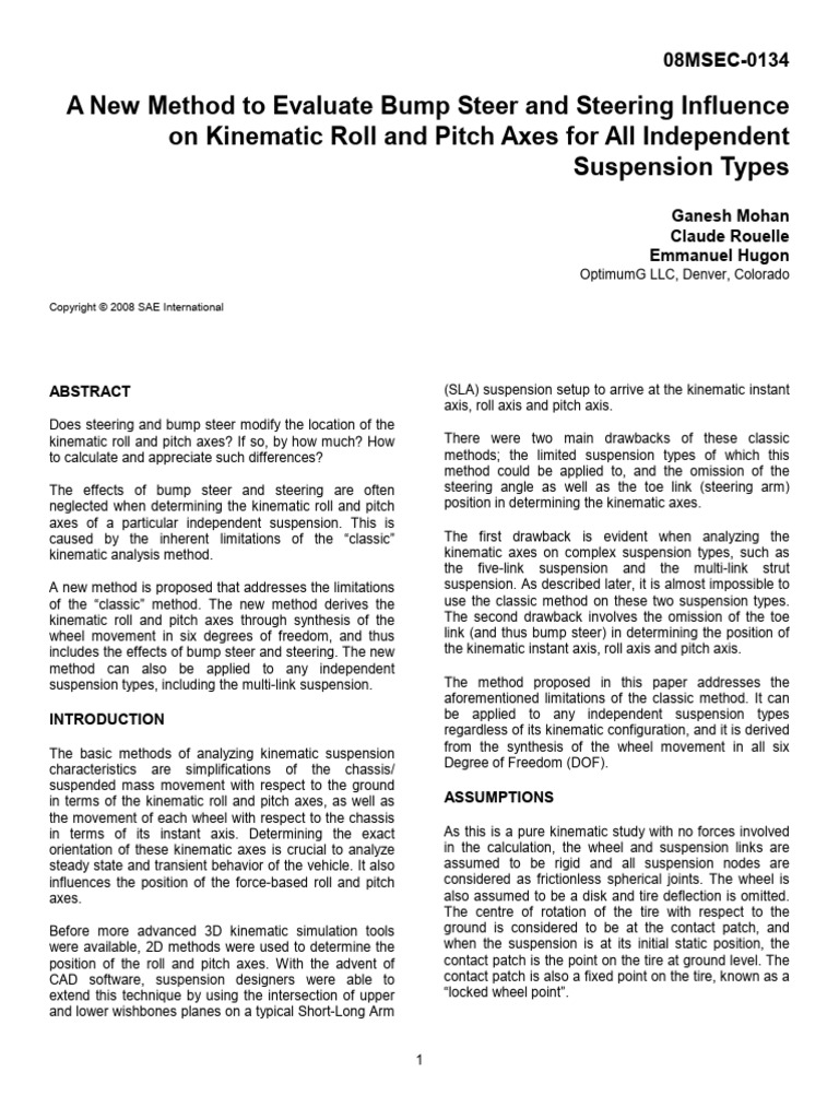 08MSEC-0134A New Method to Evaluate Bump Steer and Steering Influence ...