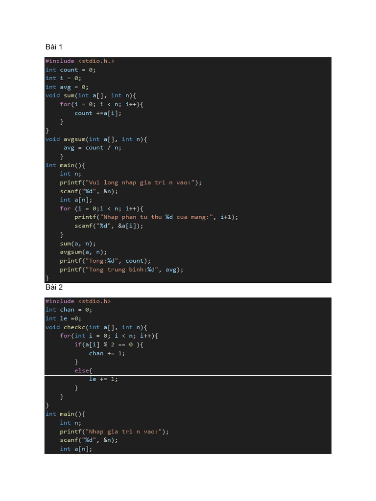 C Programming: Array and Matrix Operations | PDF | Computer Programming ...