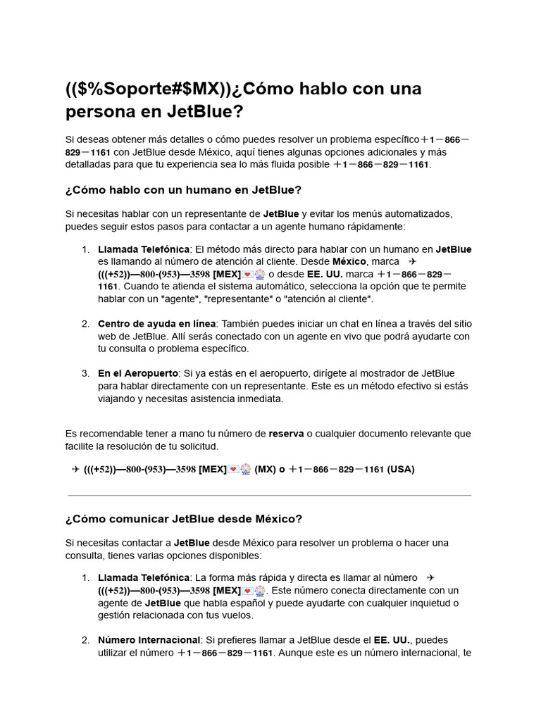Jetblue Airways Fly | PDF | Chat en linea | Facebook