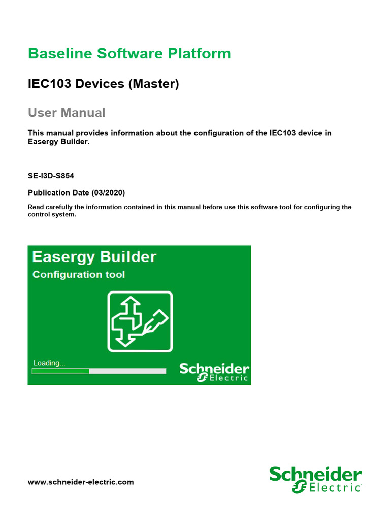 IEC103 Device User Manual for Easergy | PDF | Computer Network | Software