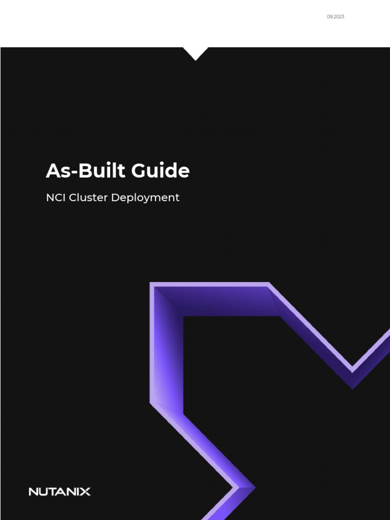 NCI Cluster Deployment As-Built Guide | PDF | Hard Disk Drive | Byte