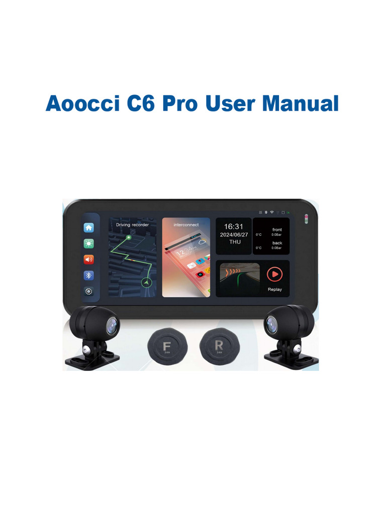 Aoocci C6 Pro User Manual Guide | PDF