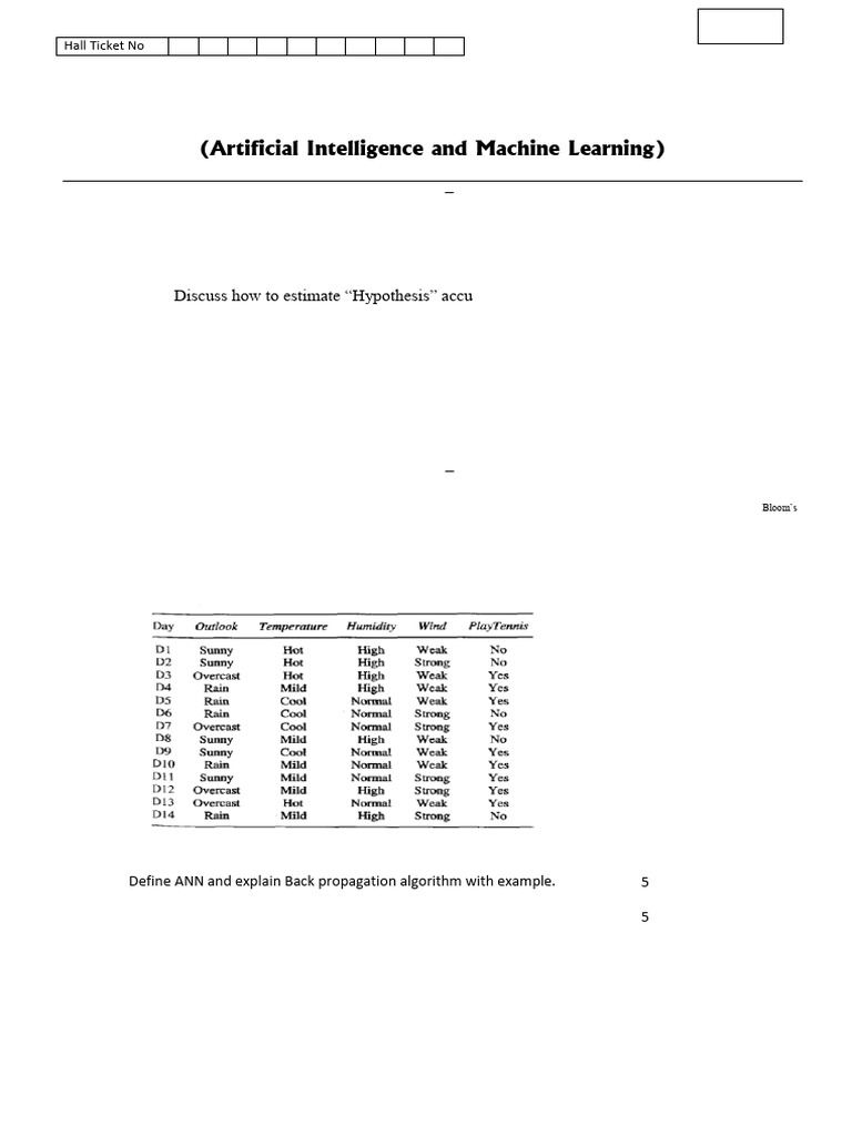 B.Tech Machine Learning Exam Paper 2023 | PDF | Machine Learning | Deep ...