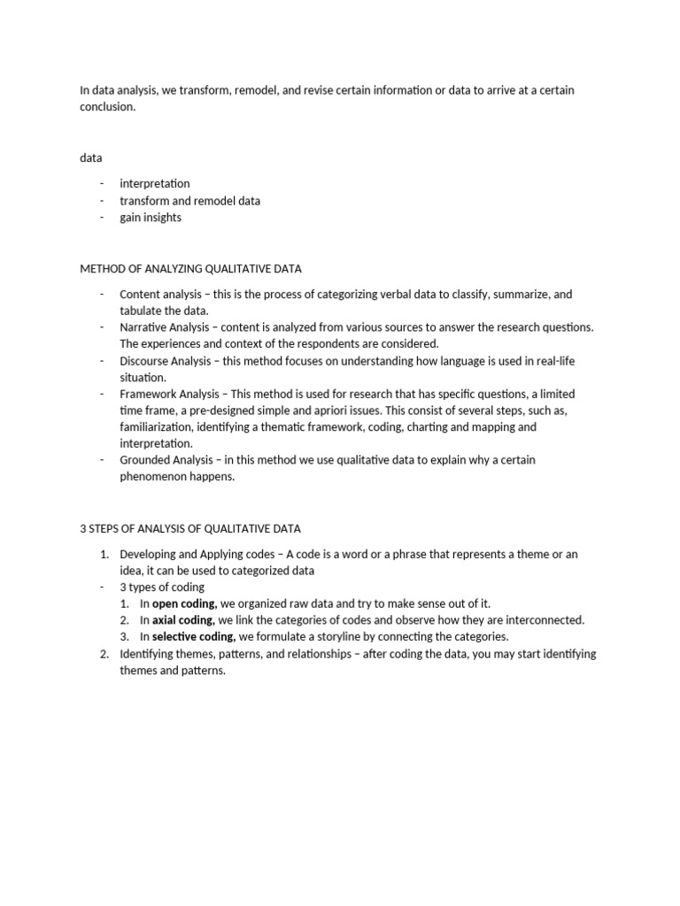 In Data Analysis | PDF