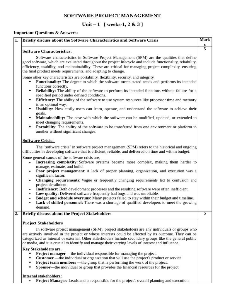 Software Project Management Essentials | PDF | Scrum (Software ...