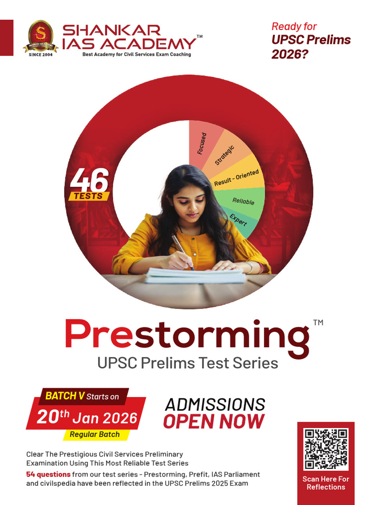 UPSC Prelims 2026 Test Series Guide | PDF | Oceans | Earth